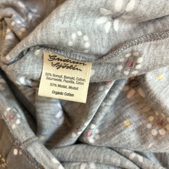 Gudrun Sjoden “Oolong” Jersey Dress, Gray Print, Size Medium - Picture 9 of 10